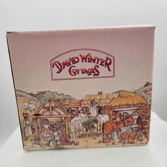 Vintage David Winter Cottages British Traditions March THE BOAT HOUSE w Box COA - Picture 11 of 11